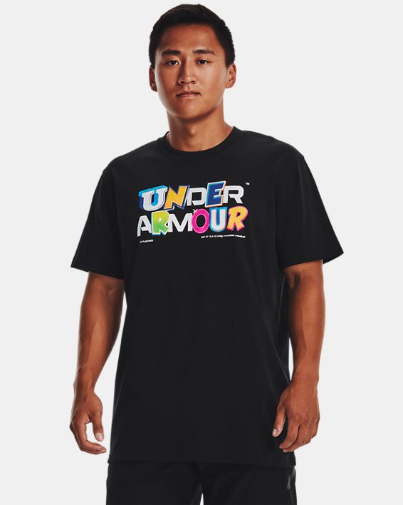 男士UA Endorsed Heavyweight短袖T恤, Black, pdpMainDesktop image number 0